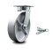 Service Caster 8 Inch Kingpinless Semi Steel Poly Wheel Swivel Caster with Swivel Lock SCC SCC-KP30S820-SSR-BSL - alternate 1